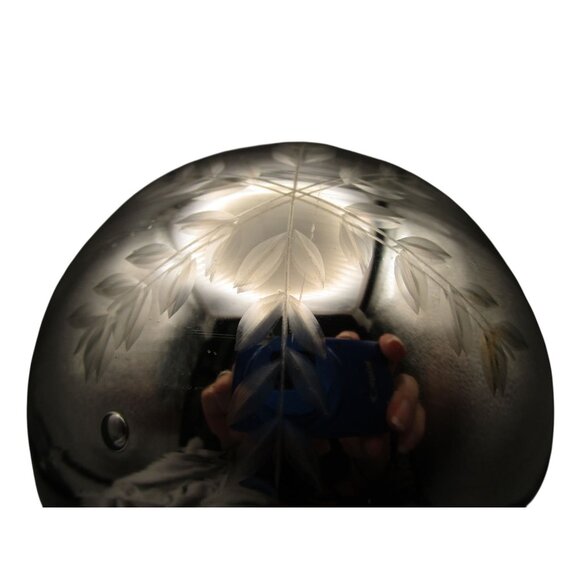 Vintage Silver Cut Snowflake Mercury Style Christmas Ornament Metal Cap GUC - Picture 9 of 10